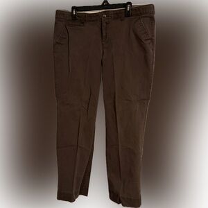 Old Navy Women's Brown Perfect Boot Cut Khakis - Size 16